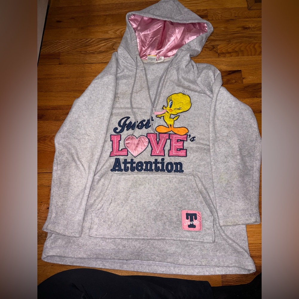 Warner Bros. Looney Tunes Pink and Gray Jacket